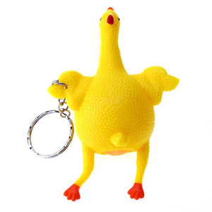 Chicken Stress Ball Keychain
