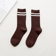 Girls Striped Crew Socks *Colorful*