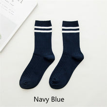 Girls Striped Crew Socks *Colorful*