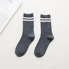 Girls Striped Crew Socks *Colorful*