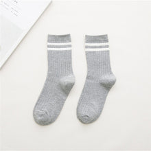 Girls Striped Crew Socks *Colorful*